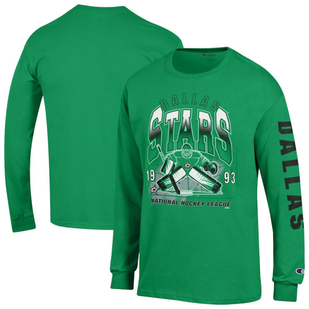 NHL Kelly Green Dallas Stars Champion Long Sleeve Jersey T-Shirt