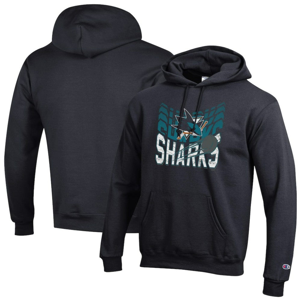 NHL Black San Jose Sharks Champion Powerblend Hoodie