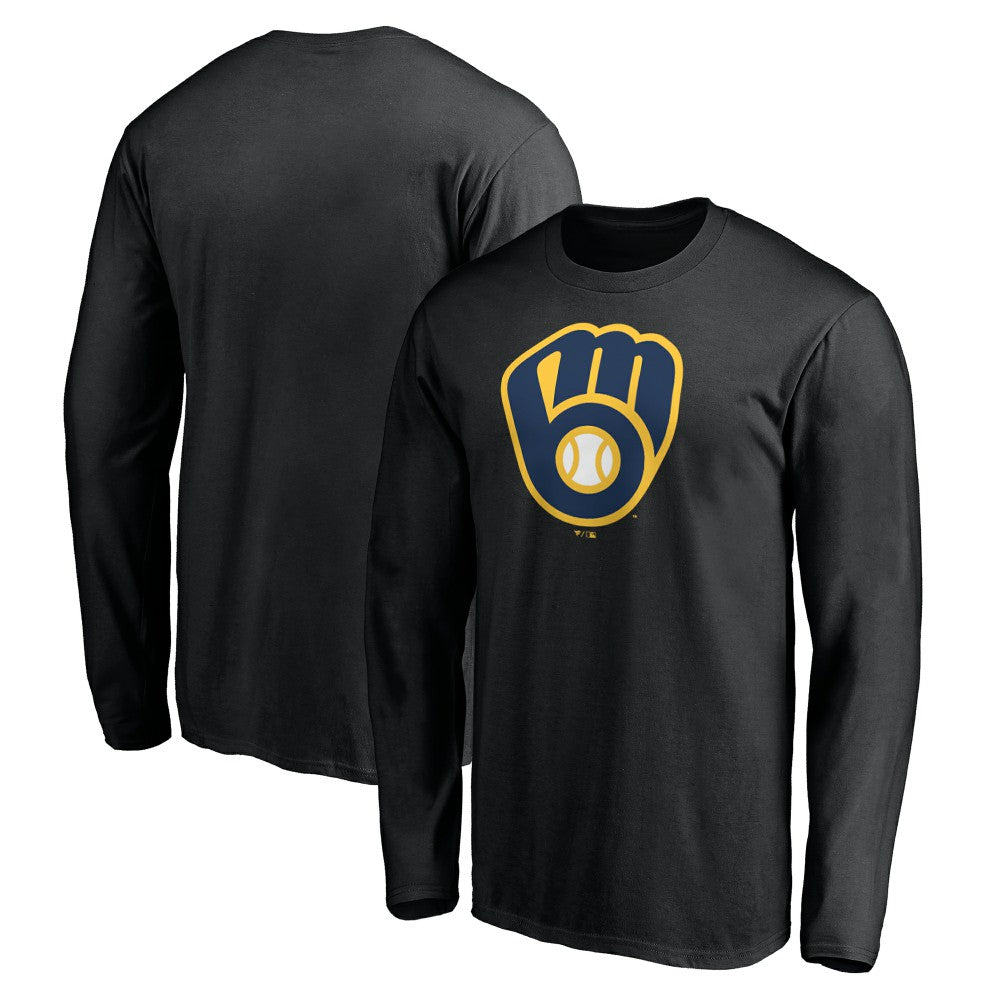 MLB Milwaukee Brewers Team Logo Long Sleeve T-Shirt