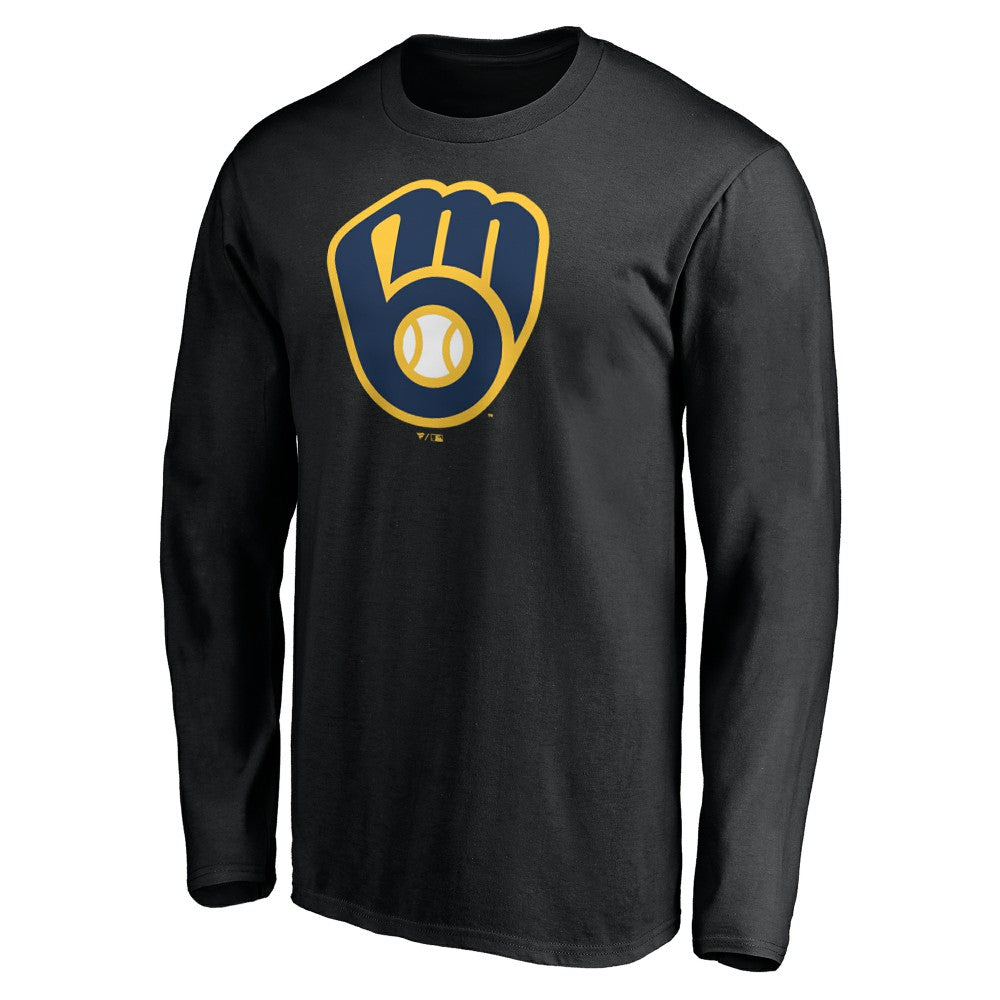 MLB Milwaukee Brewers Team Logo Long Sleeve T-Shirt