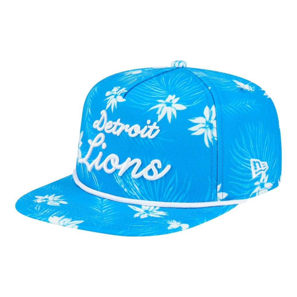 Palm Print A-Frame 9FIFTY Snapback Hat - Detroit Lions