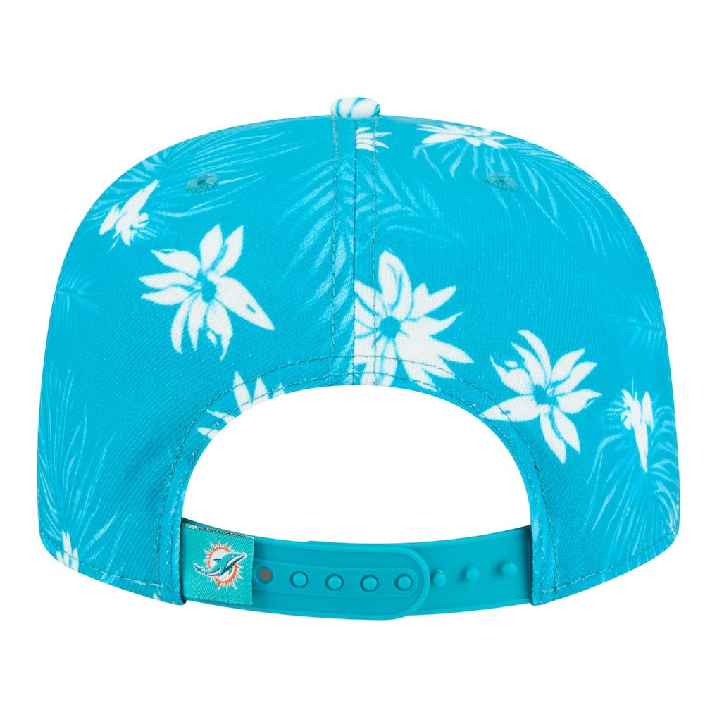 Palm Print A-Frame 9FIFTY Snapback Hat - Miami Dolphins