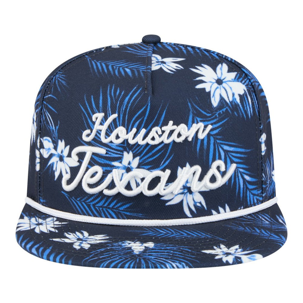 Palm Print A-Frame 9FIFTY Snapback Hat - Houston Texans