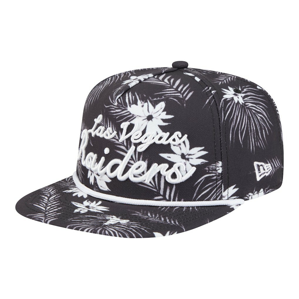 Palm Print A-Frame 9FIFTY Snapback Hat - Las Vegas Raiders