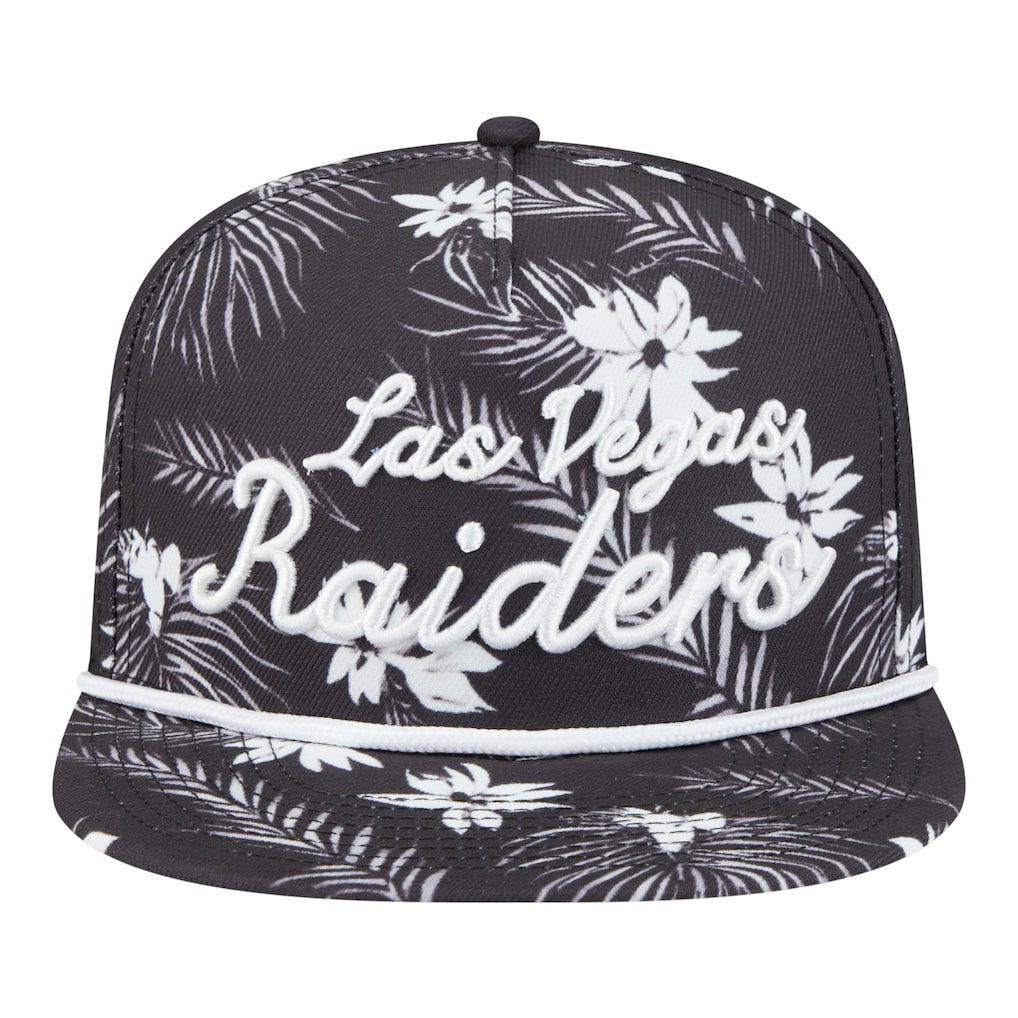Palm Print A-Frame 9FIFTY Snapback Hat - Las Vegas Raiders