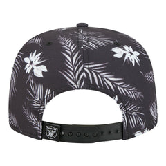 Palm Print A-Frame 9FIFTY Snapback Hat - Las Vegas Raiders