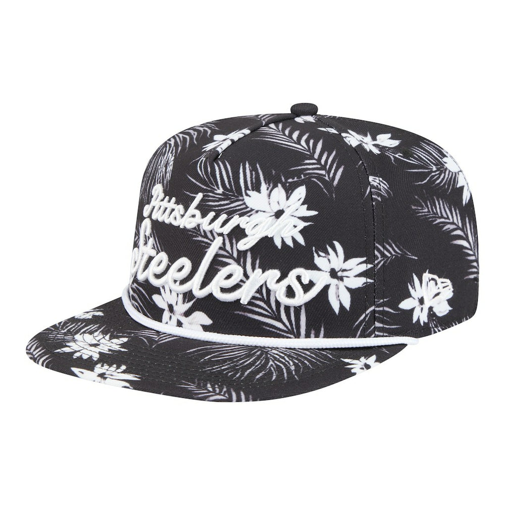 Palm Print A-Frame 9FIFTY Snapback Hat - Pittsburgh Steelers