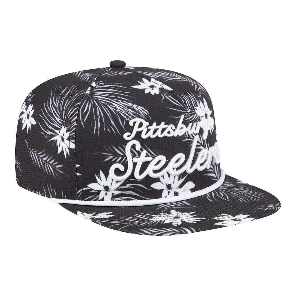 Palm Print A-Frame 9FIFTY Snapback Hat - Pittsburgh Steelers