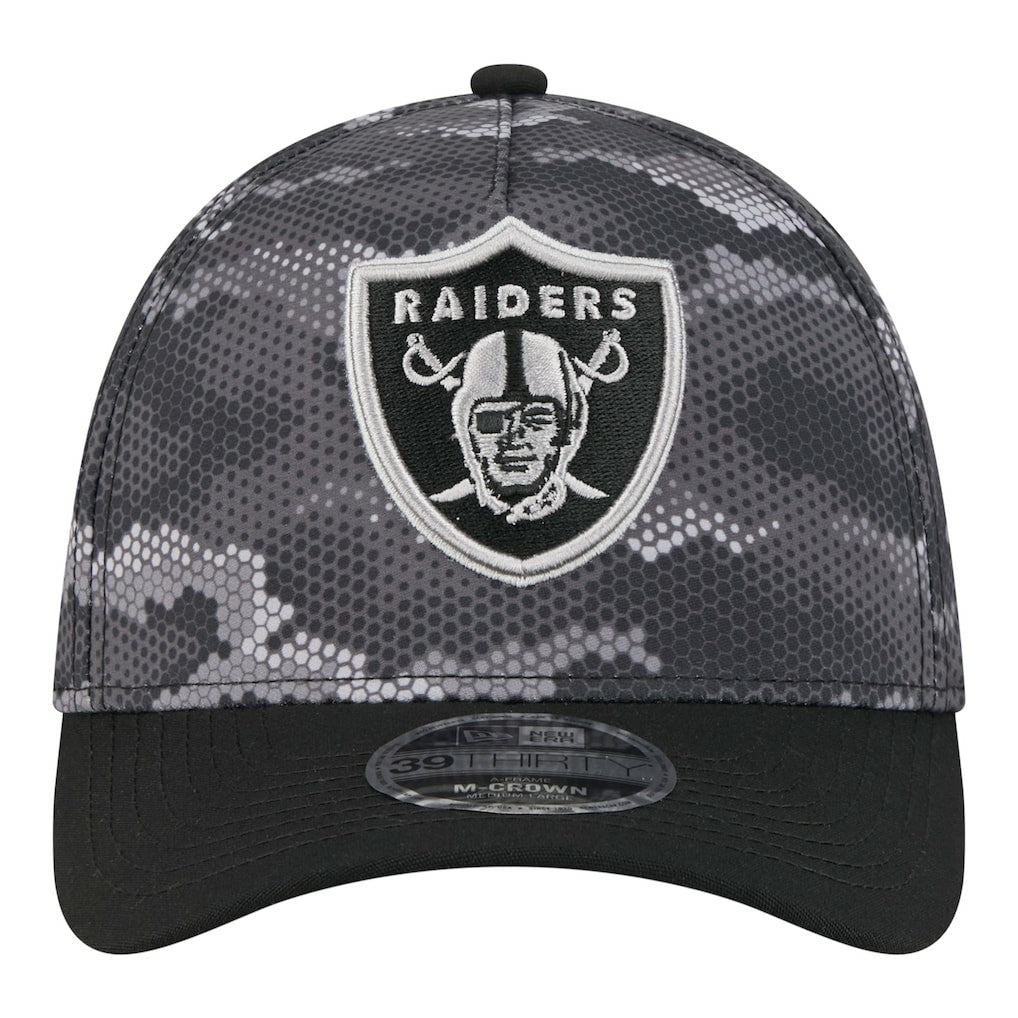 Camo A-Frame 39THIRTY Flex Hat - Las Vegas Raiders