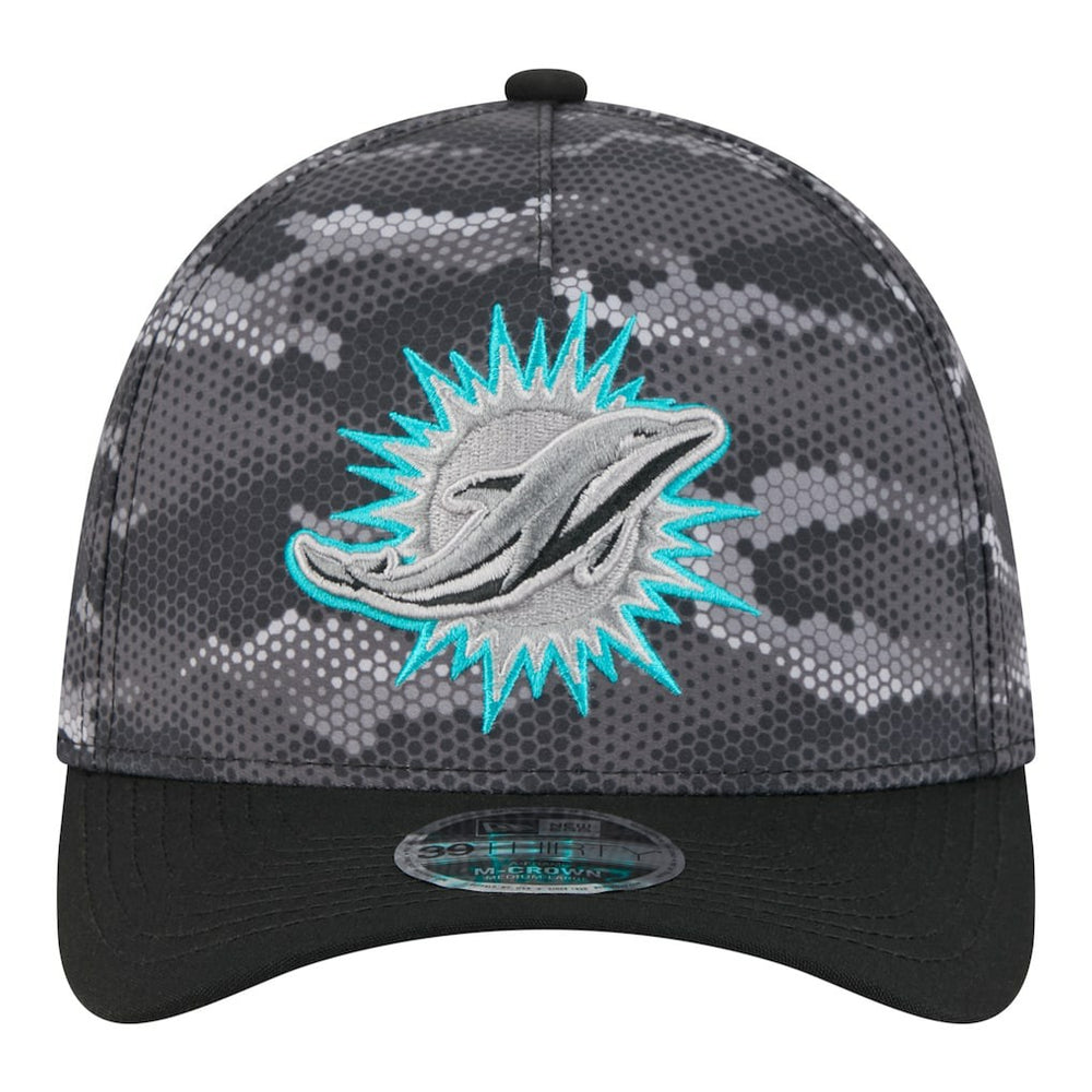 Camo A-Frame 39THIRTY Flex Hat - Miami Dolphins