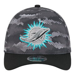 Camo A-Frame 39THIRTY Flex Hat - Miami Dolphins