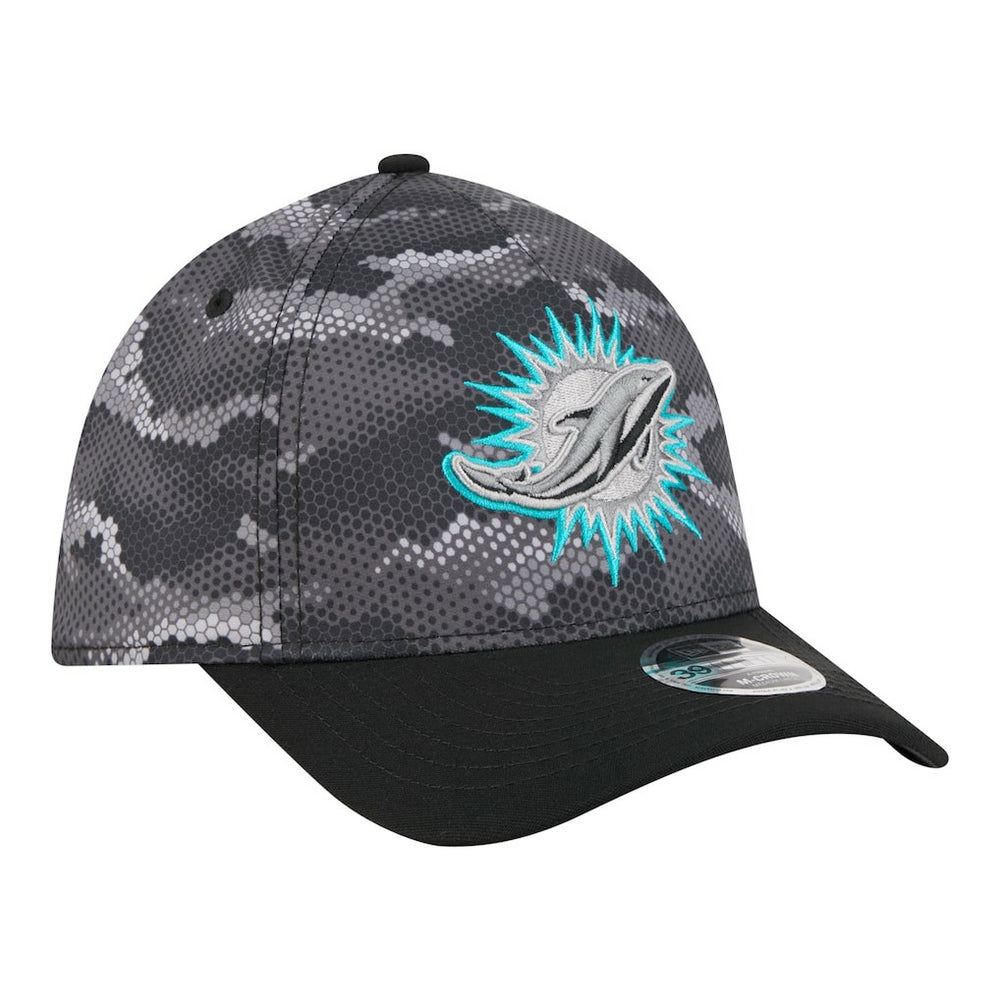Camo A-Frame 39THIRTY Flex Hat - Miami Dolphins