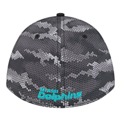 Camo A-Frame 39THIRTY Flex Hat - Miami Dolphins
