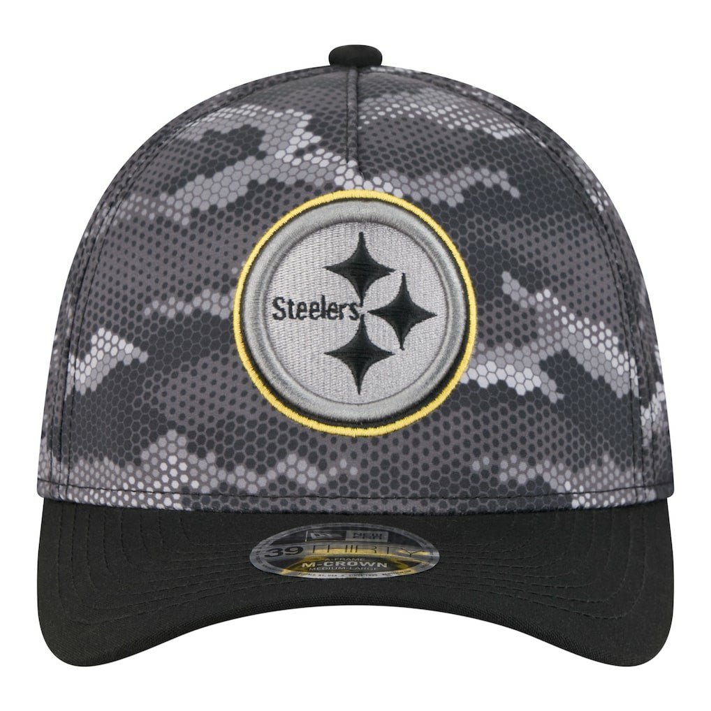 Camo A-Frame 39THIRTY Flex Hat - Pittsburgh Steelers
