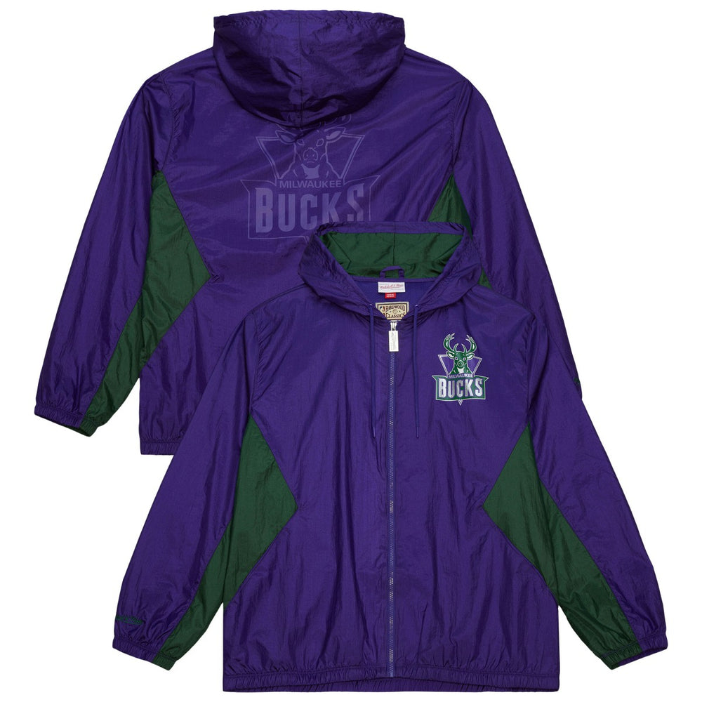 NBA Milwaukee Bucks Playmaker Full-Zip Hooded Windbreaker Jacket