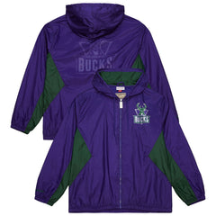NBA Milwaukee Bucks Playmaker Full-Zip Hooded Windbreaker Jacket