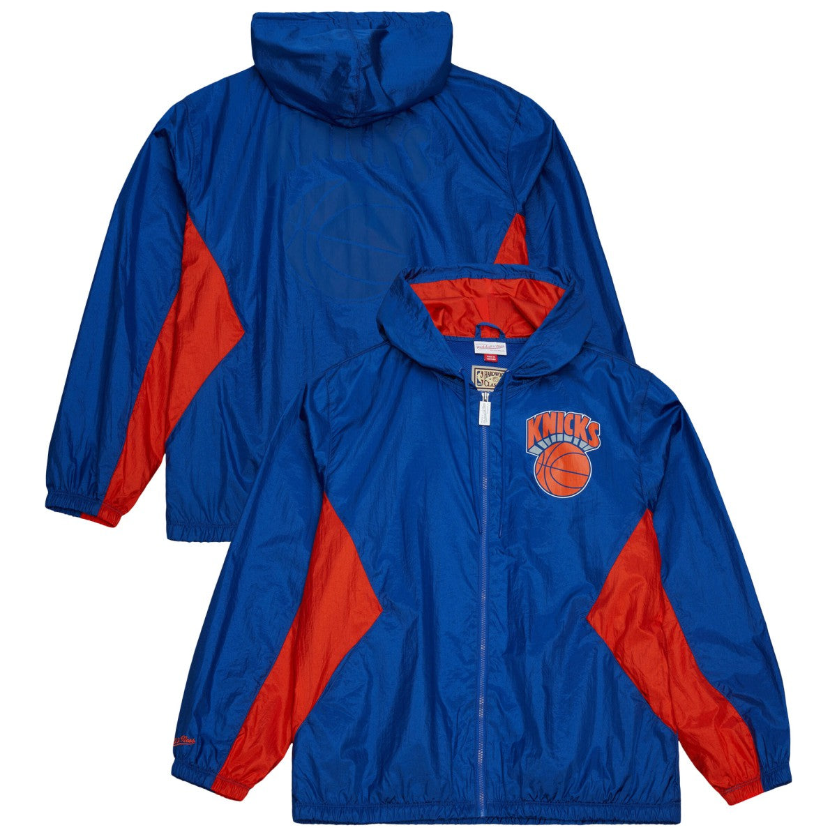 NBA New York Knicks Playmaker Full-Zip Hooded Windbreaker Jacket