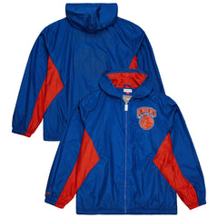 NBA New York Knicks Playmaker Full-Zip Hooded Windbreaker Jacket