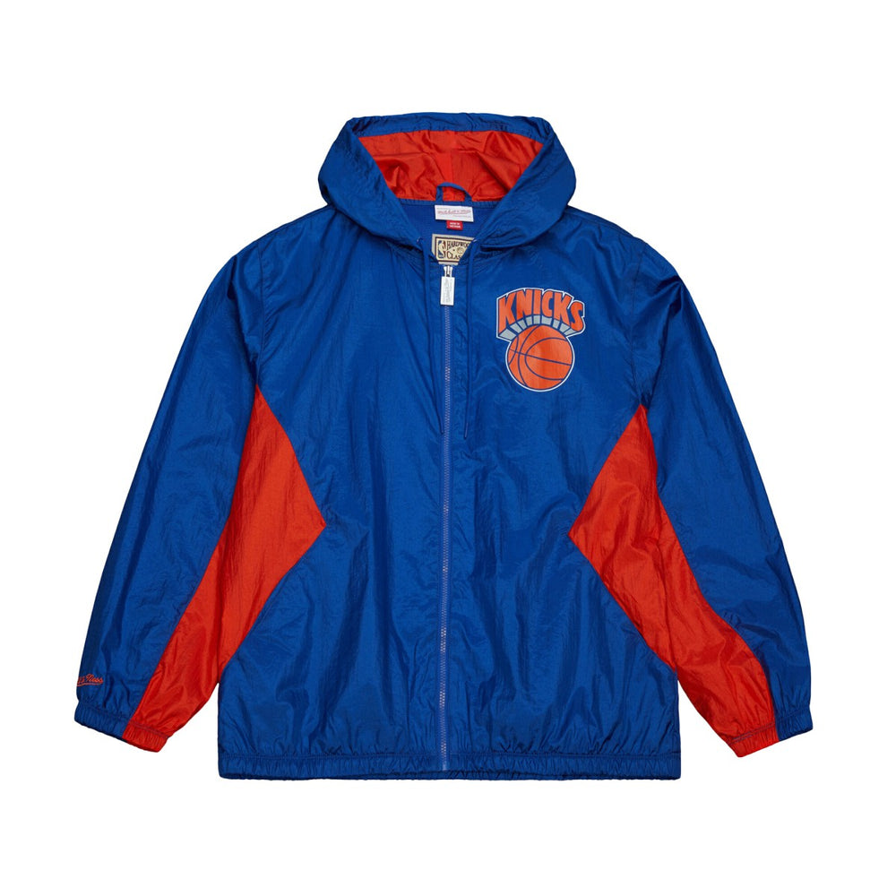 NBA New York Knicks Playmaker Full-Zip Hooded Windbreaker Jacket