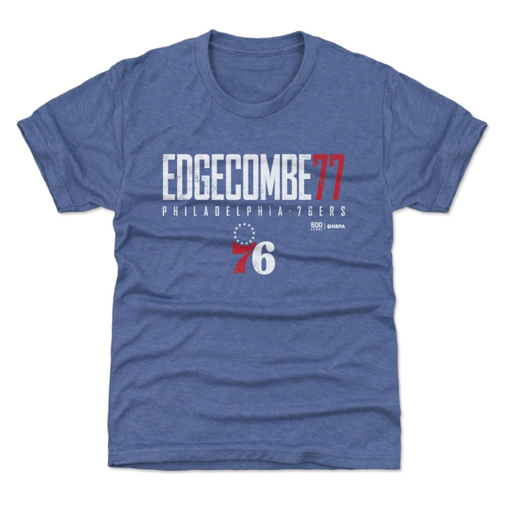 NBA VJ Edgecombe Philadelphia 76ers 500 Level Youth Elite Name & Number T-Shirt