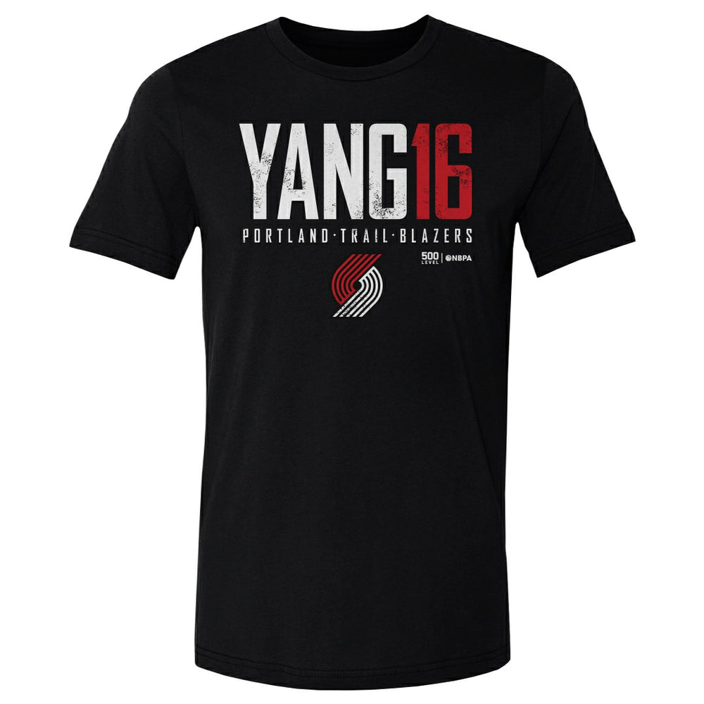 NBA Yang Hansen Portland Trail Blazers 500 Level Elite T-Shirt