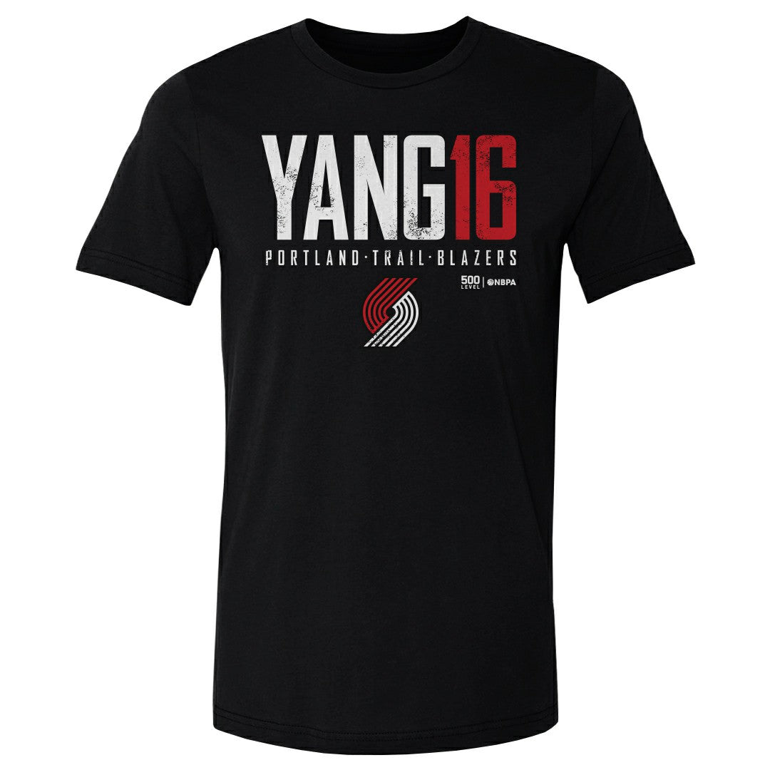NBA Yang Hansen Portland Trail Blazers 500 Level Elite T-Shirt