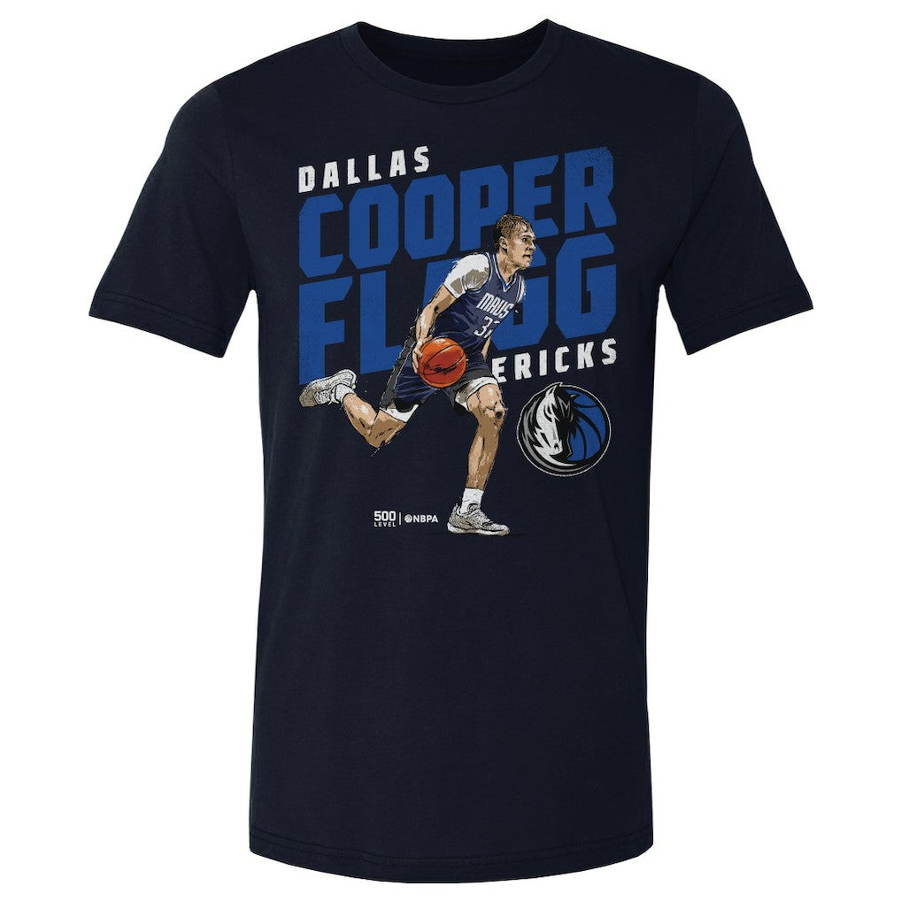 NBA Cooper Flagg Dallas Mavericks 500 Level Slant T-Shirt sale