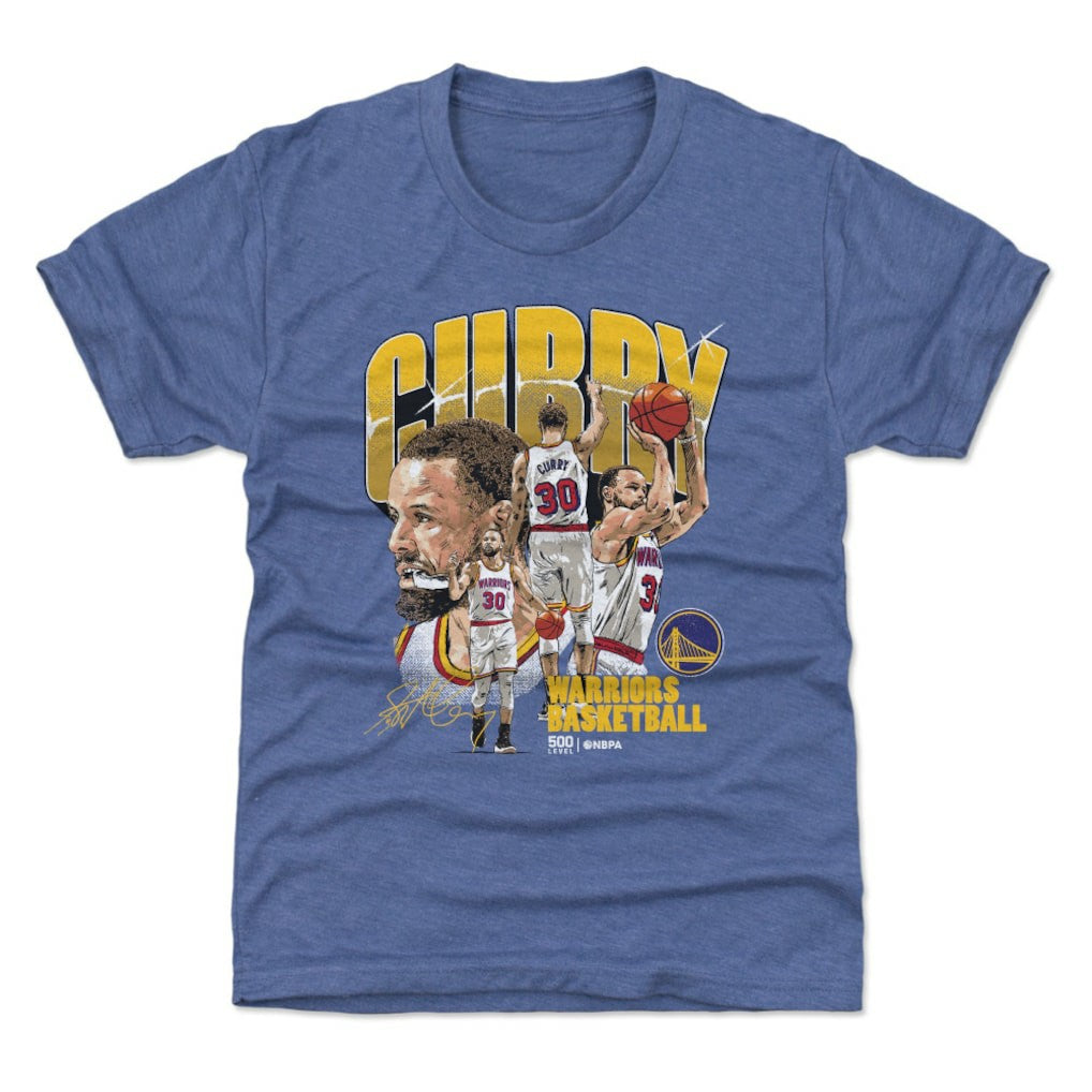 NBA Stephen Curry Golden State Warriors 500 Level Youth Collage T-Shirt