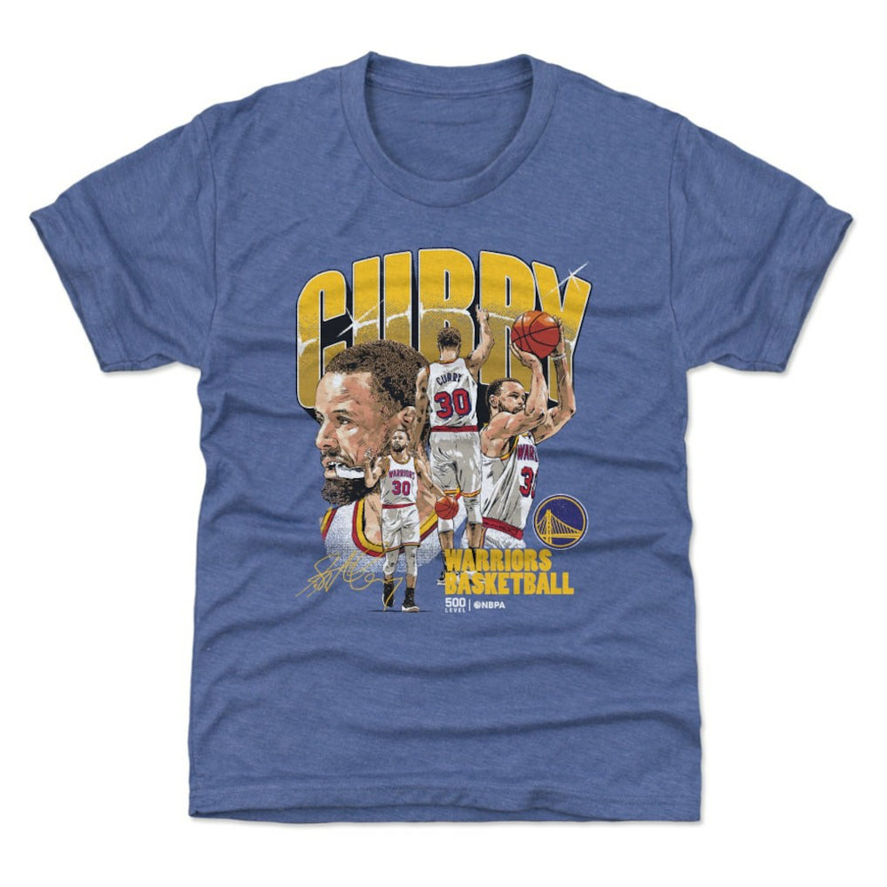 NBA Stephen Curry Golden State Warriors 500 Level Youth Collage T-Shirt
