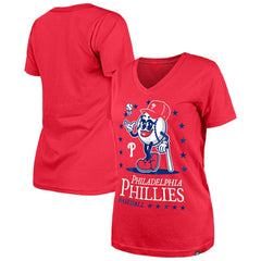 MLB Philadelphia Phillies New Era Women's Little Miss 2 V-Neck T-Shirt