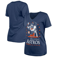 MLB Houston Astros New Era Women's Little Miss 2 V-Neck T-Shirt