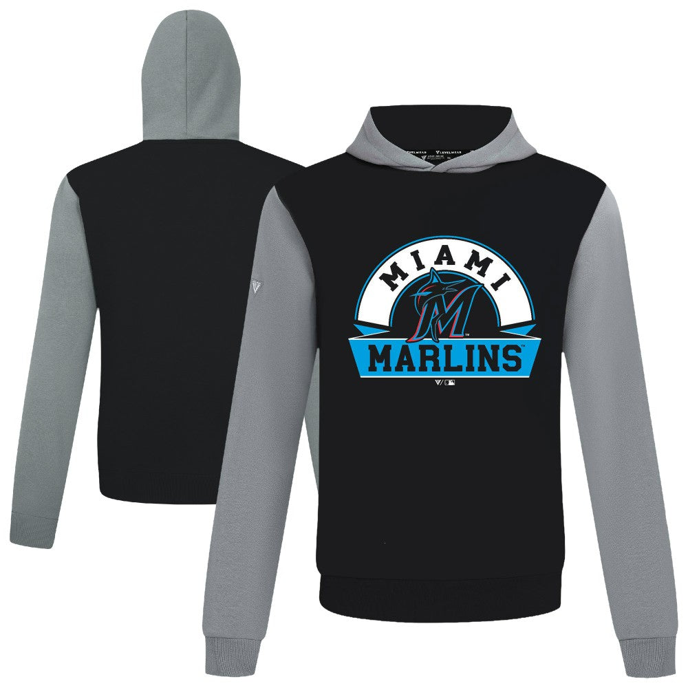 MLB Miami Marlins Levelwear Throwback Ultimate Banner Arch Hoodie