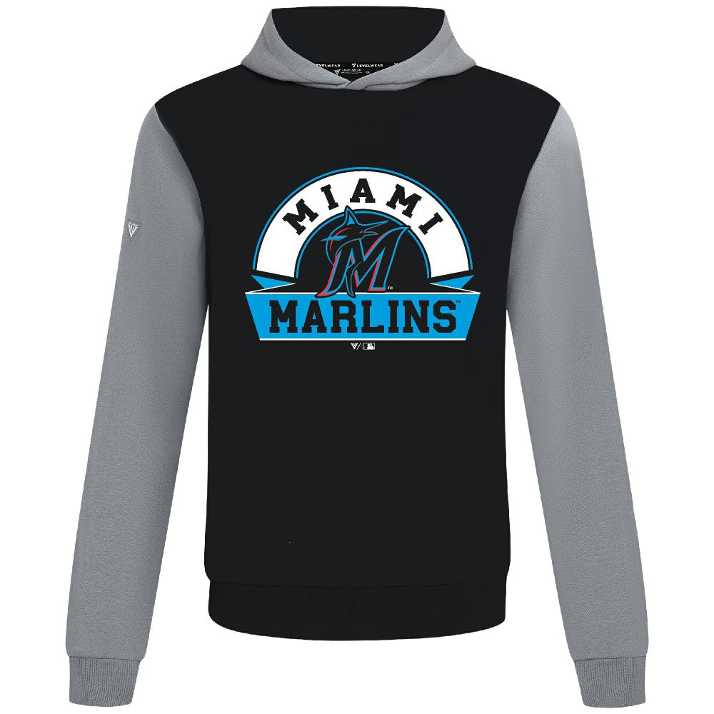 MLB Miami Marlins Levelwear Throwback Ultimate Banner Arch Hoodie