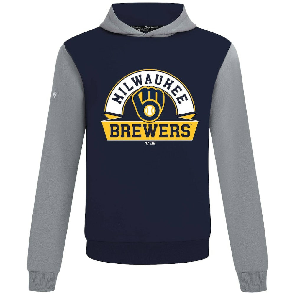 MLB Milwaukee Brewers Levelwear Throwback Ultimate Banner Arch Hoodie