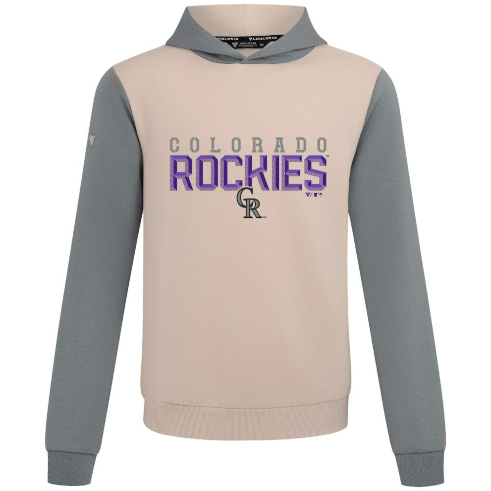 MLB Colorado Rockies Levelwear Throwback Carve Ultimate Hoodie