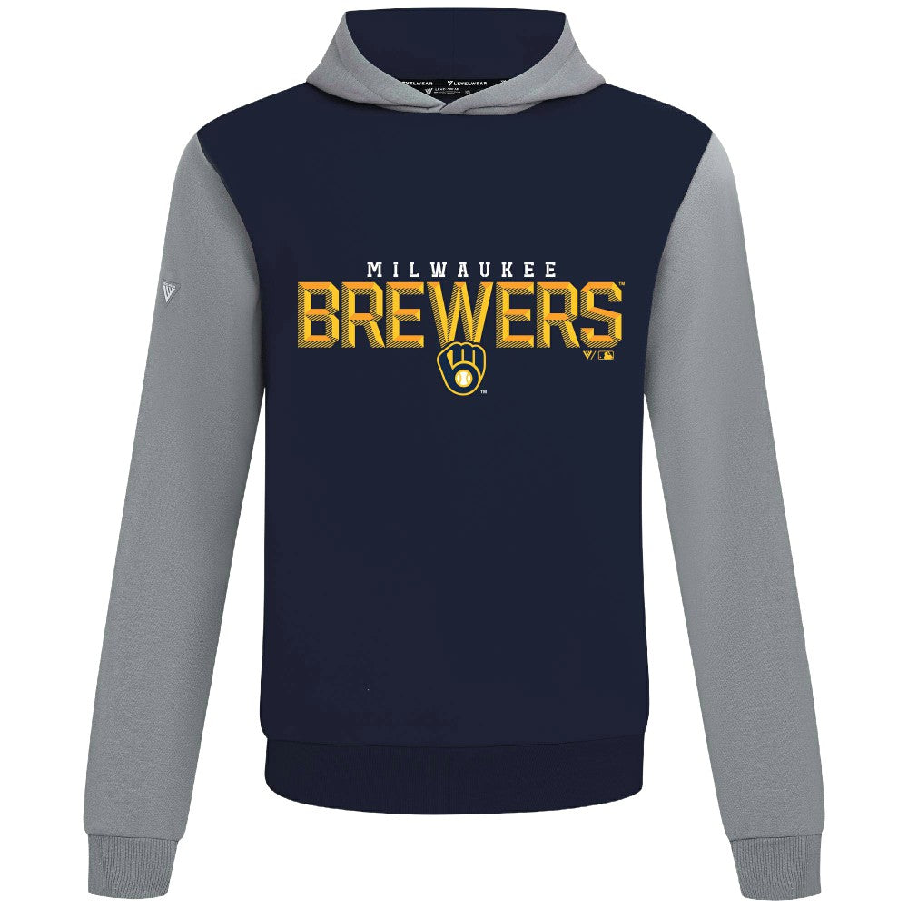 MLB Milwaukee Brewers Levelwear Throwback Carve Ultimate Hoodie