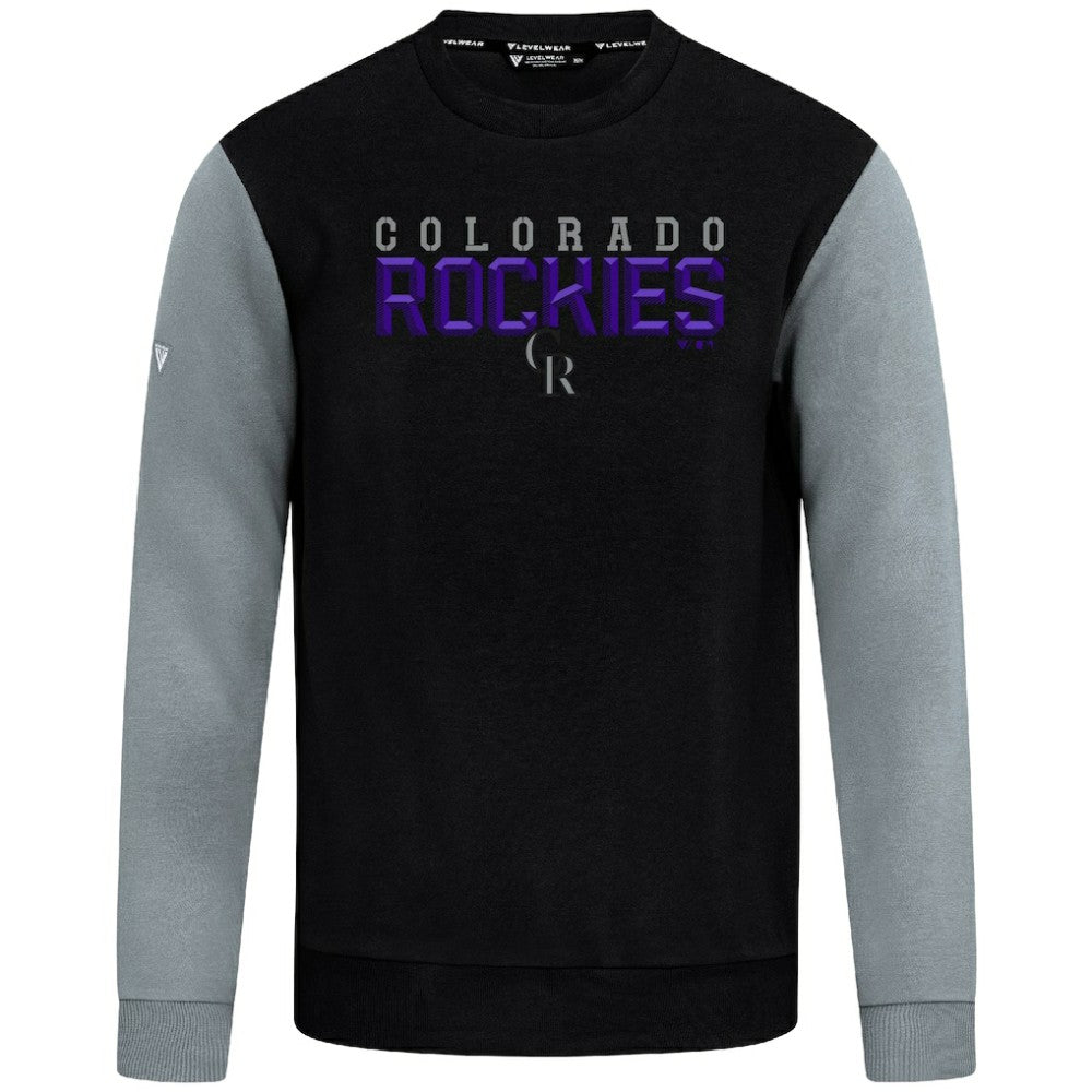MLB Colorado Rockies Levelwear Throwback Ultimate Carve Sweatshirt