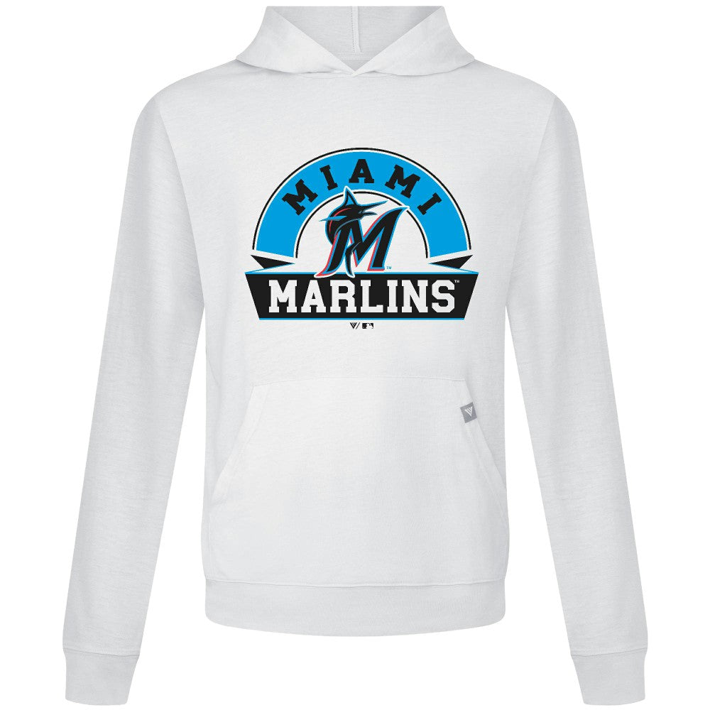 MLB Miami Marlins Levelwear Relay Banner Arch Pullover Hoodie