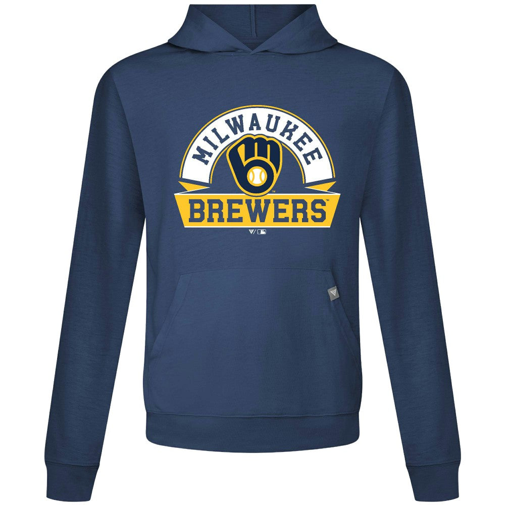 MLB Milwaukee Brewers Levelwear Relay Banner Arch Pullover Hoodie