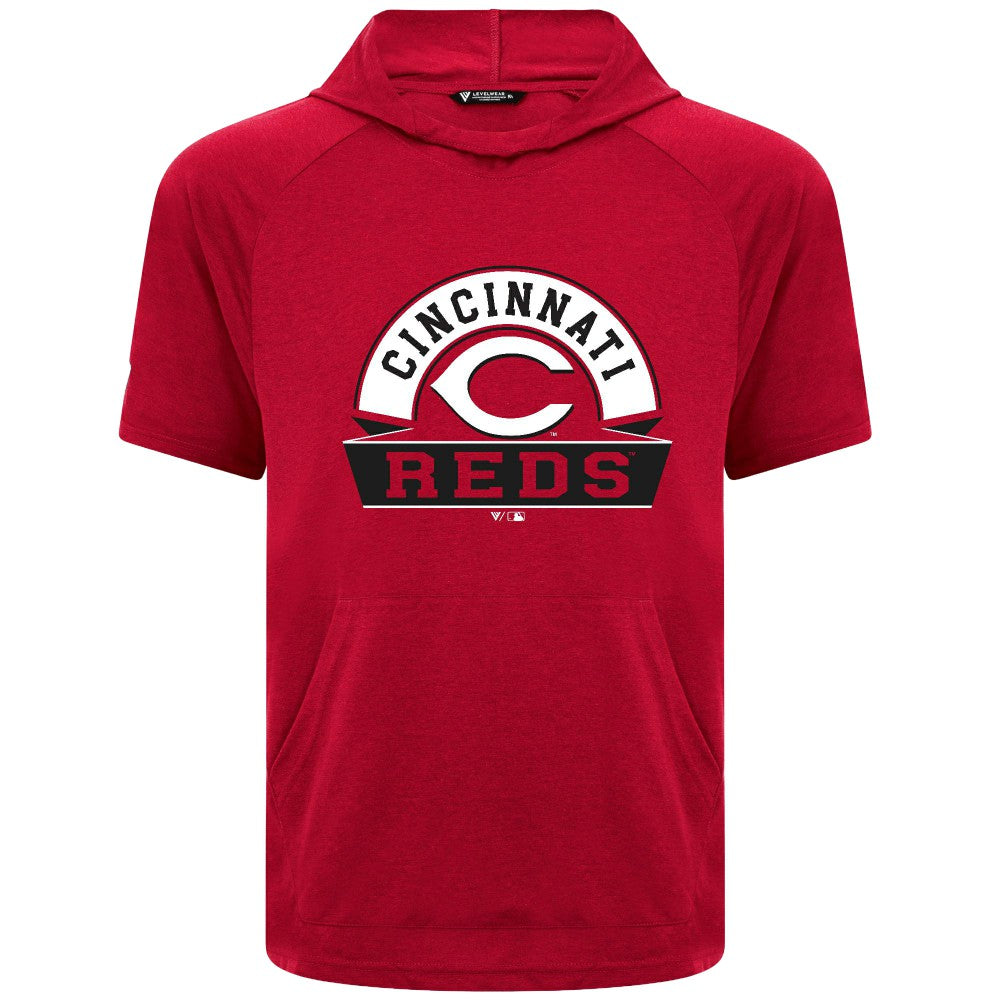 MLB Cincinnati Reds Levelwear Phase Banner Arch Hoodie T-Shirt