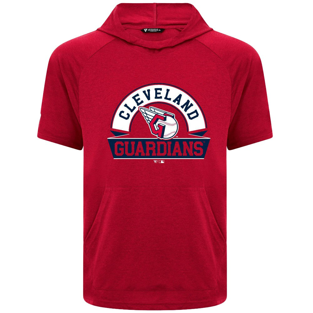MLB Cleveland Guardians Levelwear Phase Banner Arch Hoodie T-Shirt