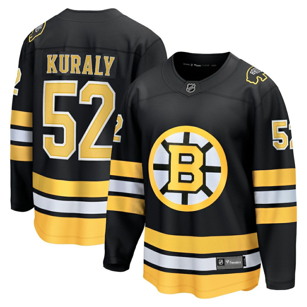 NHL Black Sean Kuraly Boston Bruins Fanatics Home Breakaway Player Jersey