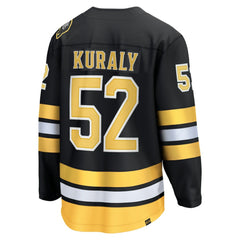 NHL Black Sean Kuraly Boston Bruins Fanatics Home Breakaway Player Jersey