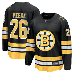 NHL Black Andrew Peeke Boston Bruins Fanatics Home Breakaway Player Jersey