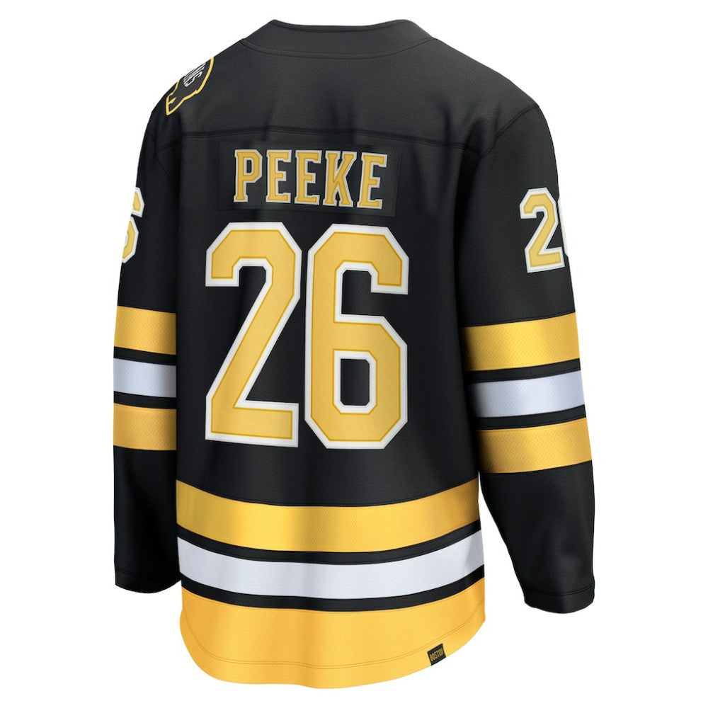 NHL Black Andrew Peeke Boston Bruins Fanatics Home Breakaway Player Jersey