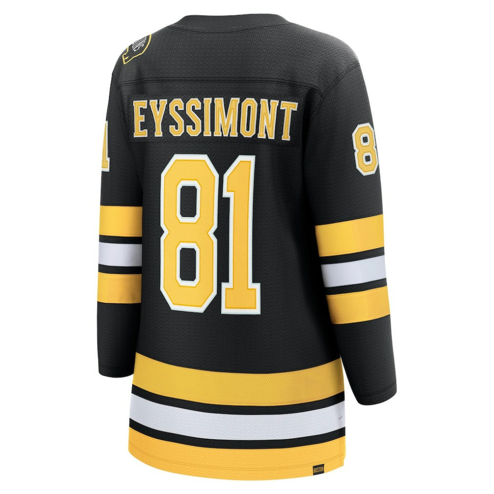 NHL Black Michael Eyssimont Boston Bruins Fanatics Women's Home Breakaway Player Jersey