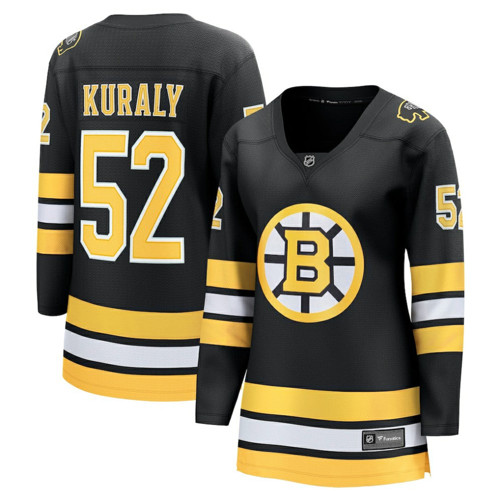 NHL Black Sean Kuraly Boston Bruins Fanatics Women's Home Breakaway Player Jersey