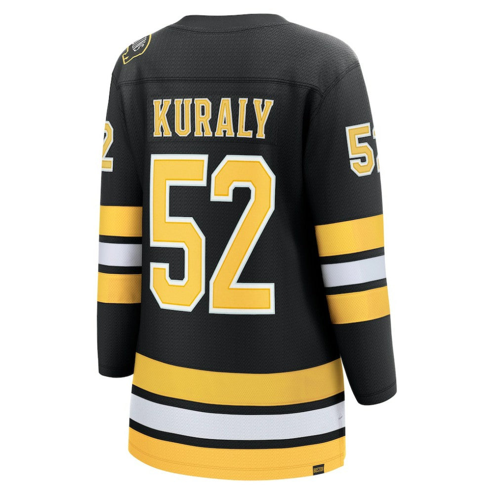 NHL Black Sean Kuraly Boston Bruins Fanatics Women's Home Breakaway Player Jersey