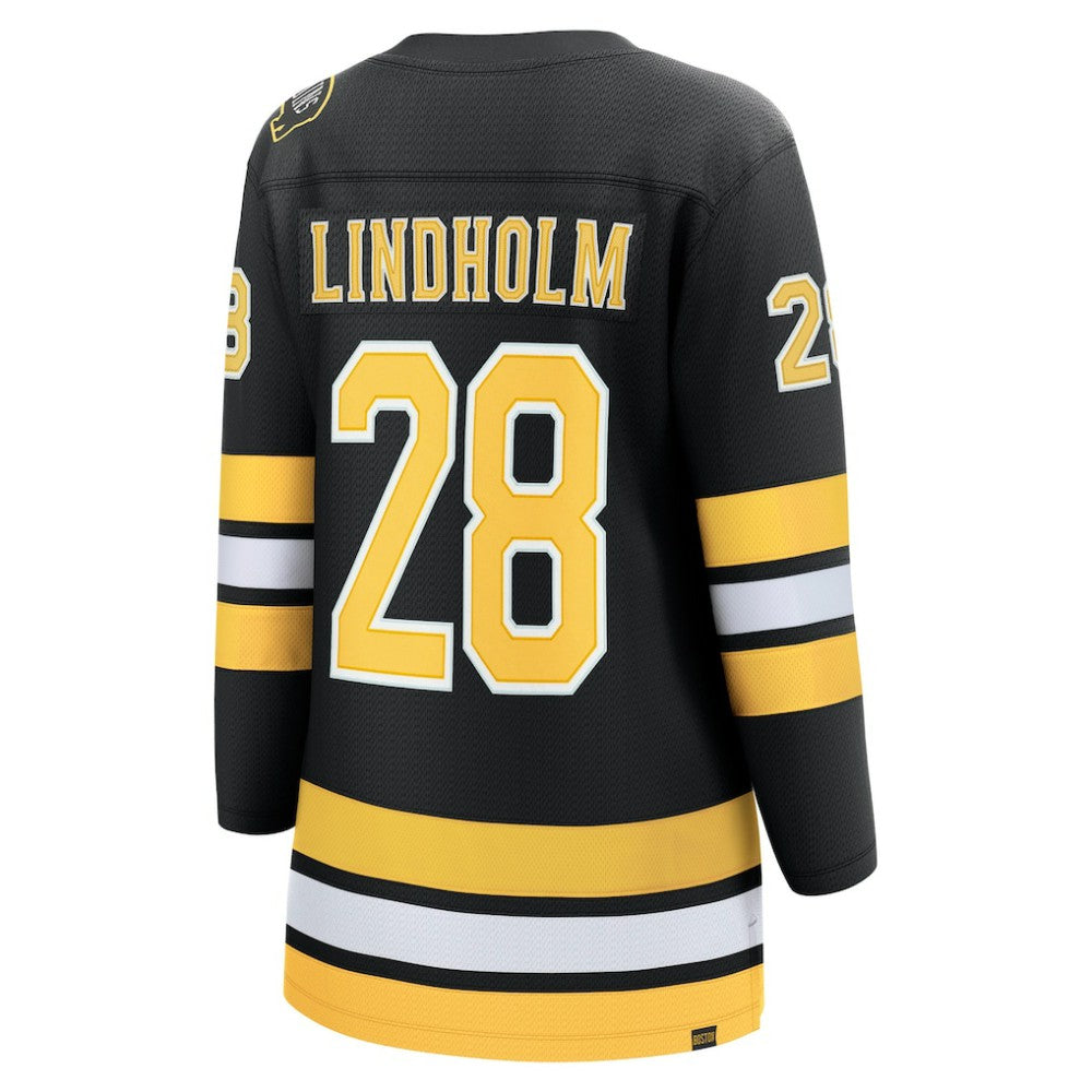 NHL Black Elias Lindholm Boston Bruins Fanatics Women's Home Breakaway Player Jersey