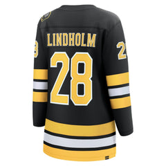NHL Black Elias Lindholm Boston Bruins Fanatics Women's Home Breakaway Player Jersey
